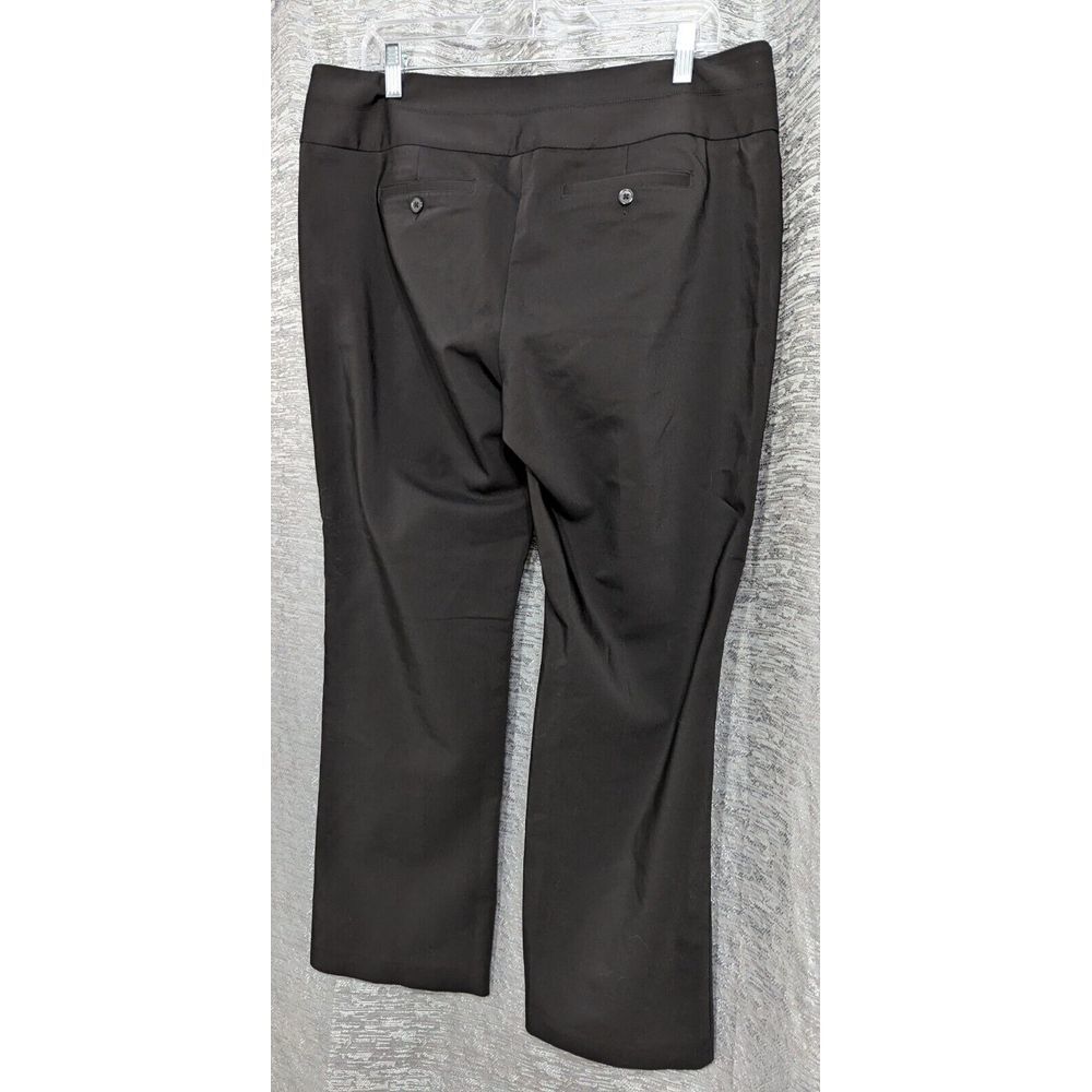 Elle Black Dress Pants Straight Leg Women's 14 - Picture 3 of 6